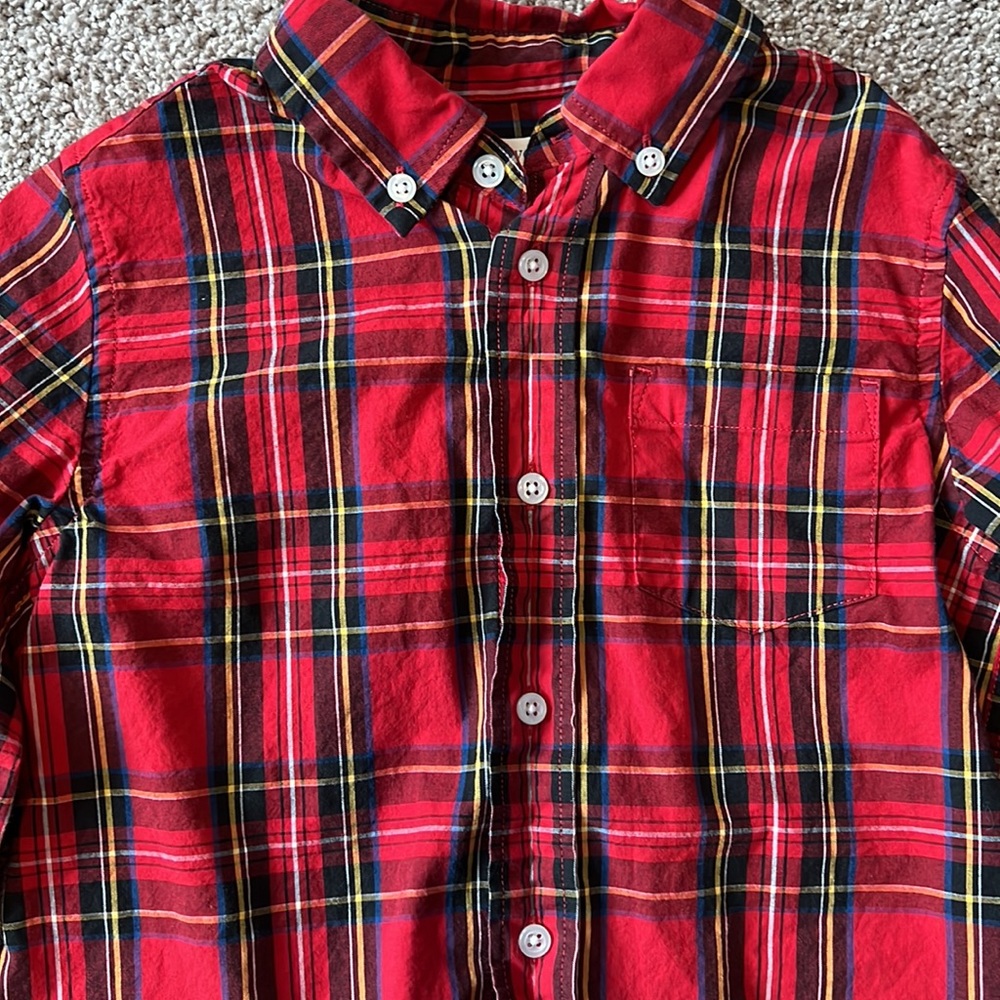 CREWCUTS | Button down Plaid Shirt - Picture 2 of 4